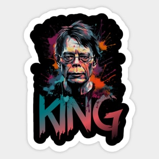 Stephen King portrait Sticker